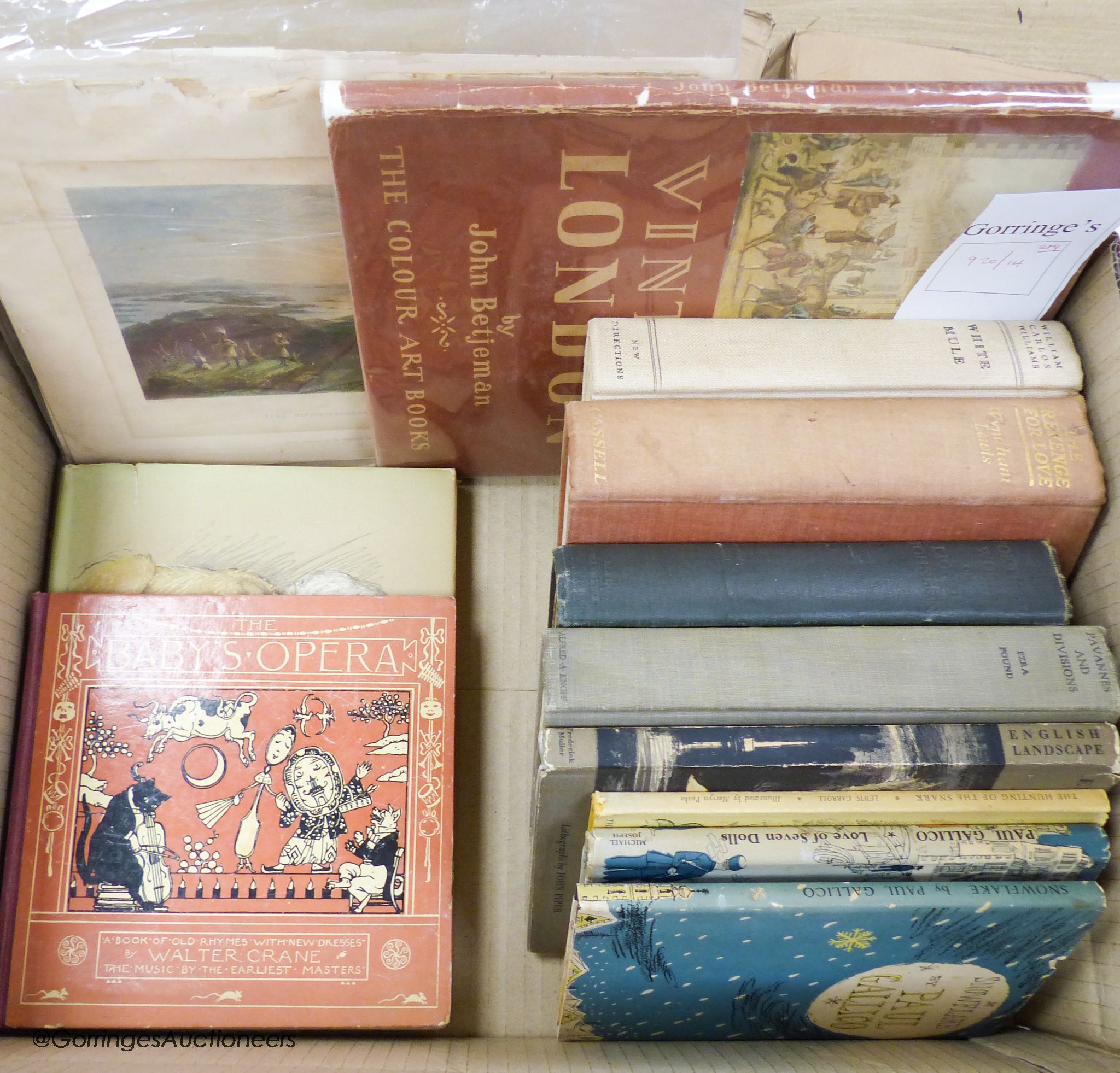 William Henry Bartlett prints, early 20th century prose Paul Gallico 'Snowflake' and other books